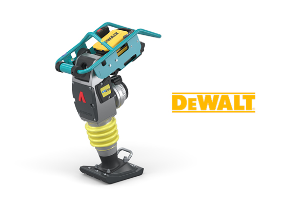 Costipatore Ammann eATR 68 alimentato da DEWALT - 2