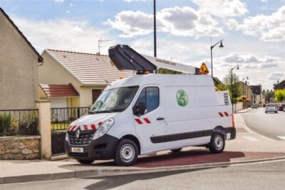 Piattaforma aerea elettrica da 11,80 m su Renault Master E-tech KL26 troncato - 6