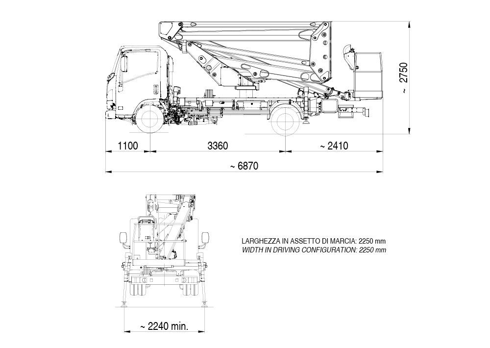 Camion con Cestello Articolatao 200mt PNT 19.70H - 7