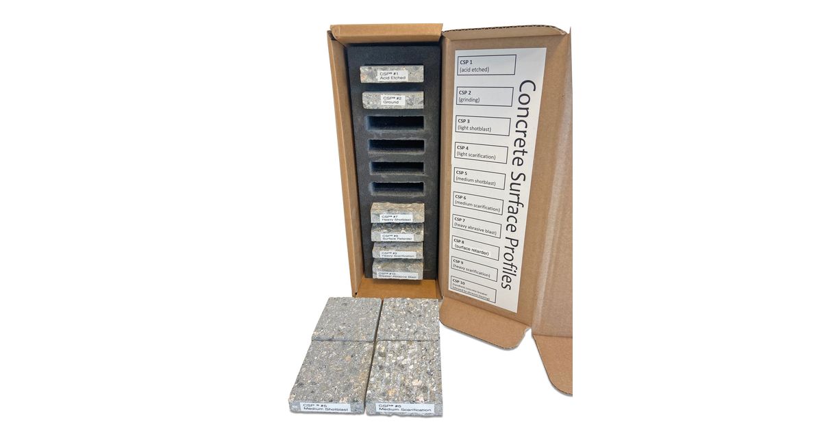 Set di profili in calcestruzzo ICRI
