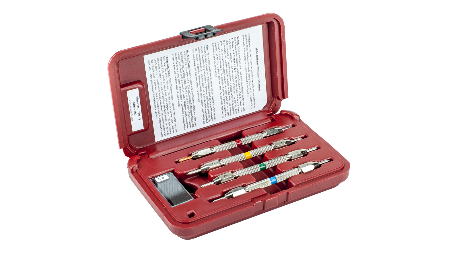 Durometro, MOH's test kit - 2