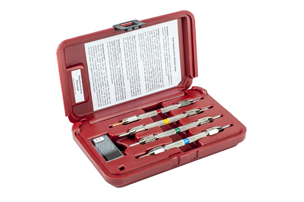 Durometro, MOH's test kit - 3